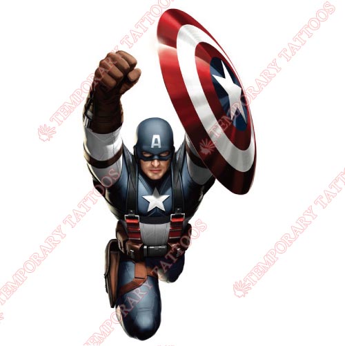 Captain America Customize Temporary Tattoos Stickers NO.81